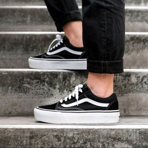 Vans Old Skool Platform Skate Shoe